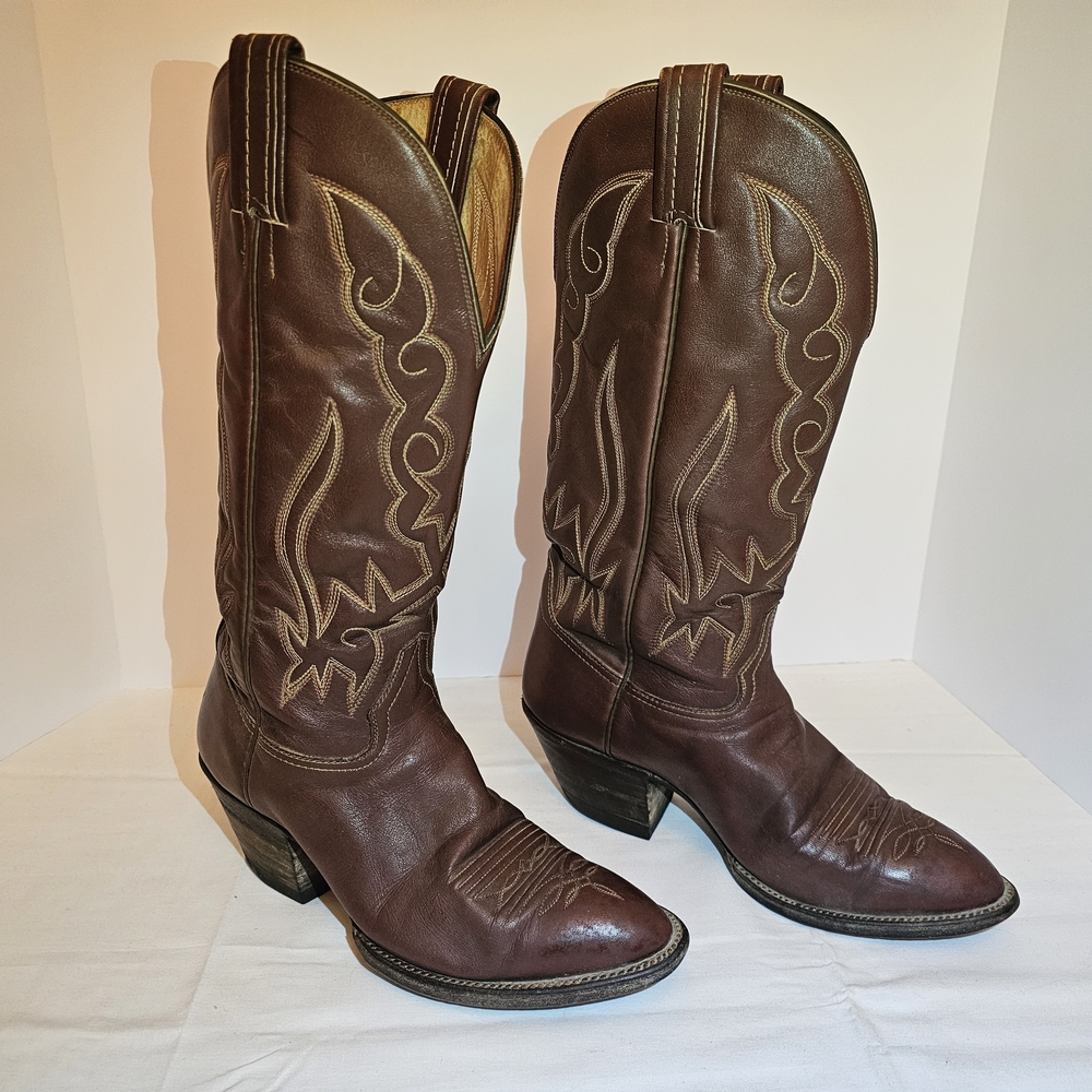 Vintage Hondo Leather Cowboy Boots